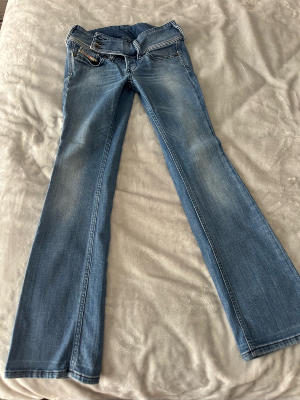 Diesel Women's Medium Blue Flare Jeans Size W26 L30 WASH 008IG_STRETCH
